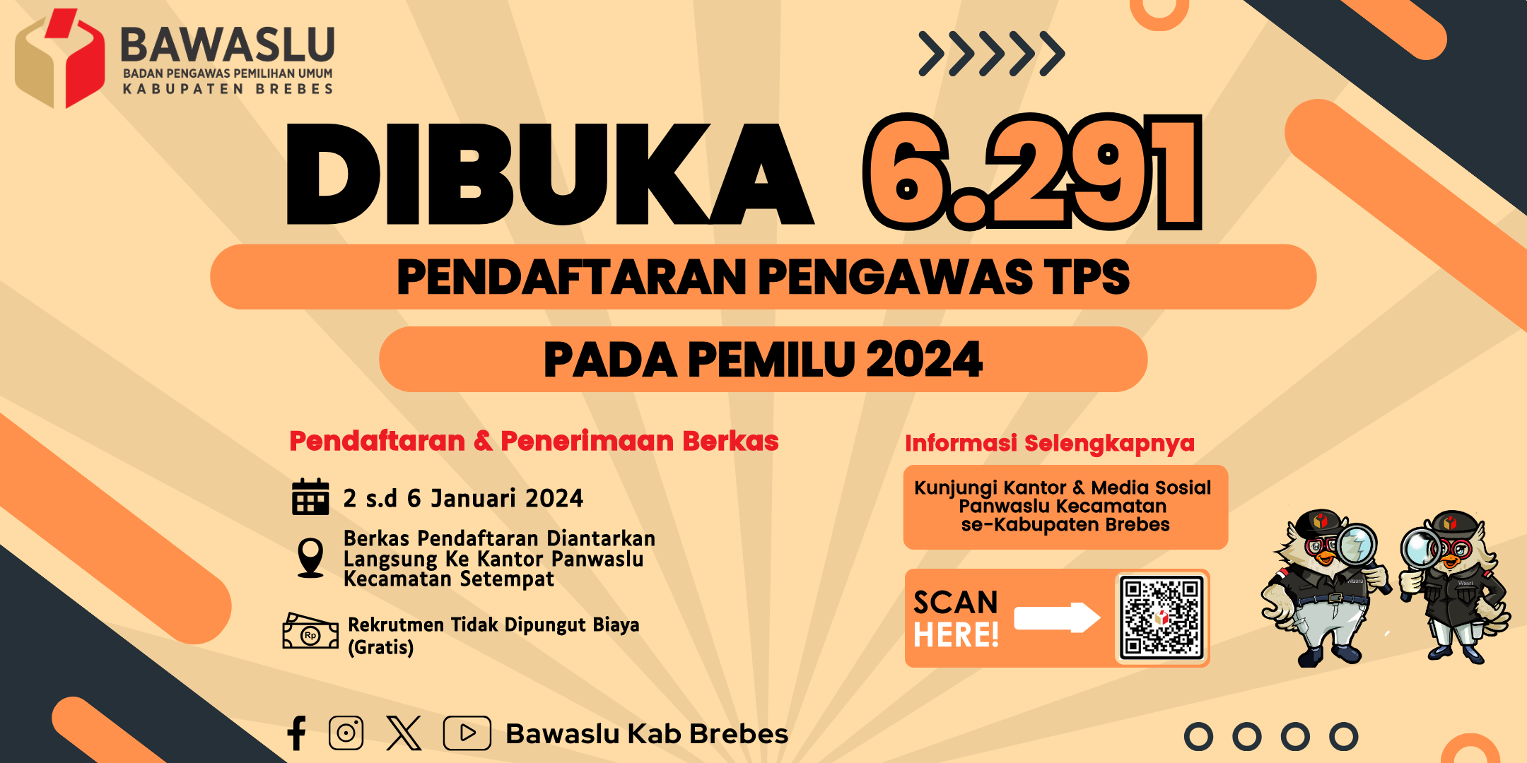 Pendaftaran Seleksi Anggota Pengawas Tps Pada Pemilu 2024 Bawaslu 0039